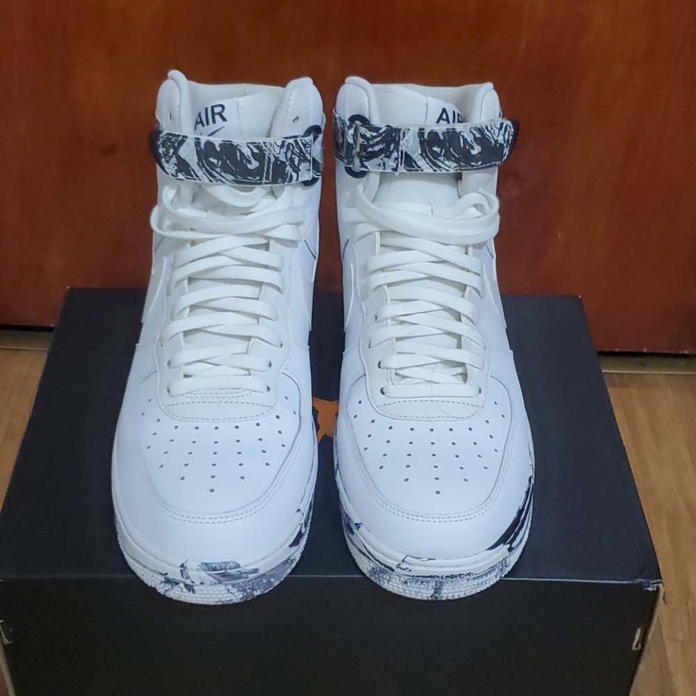 Nike Air Force1 high size13 white,cream and black